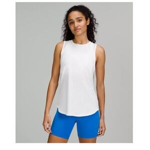 Lululemon sculpt tank top white size 4 (see photos for imperfection)